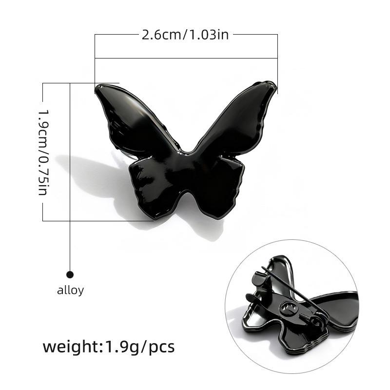 2pcs Universal Doji Brooch Clothes Bags Accessories Buckle Pin Collar Corner Decoration Four-pointed Star Pin