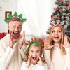 Glittering Powder Christmas Headband Festival Props Hairhoop for Family Gathering Holiday Celebration Props Headpiece