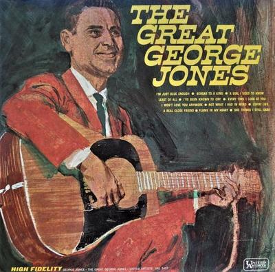 LP Record GEORGE JONES  The Great George Jones UAL3457 United Artists  1966 US CountryFolk Used