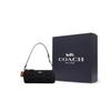 COACH Nolita Iconic Denim With Smooth Leather Handbag, Shoulder Bag Small Women's Black CP258-SVBK