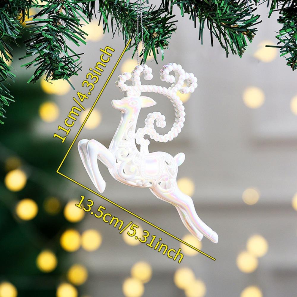 Neue Kunststoff-Weihnachtskristall-Anhänger Funkelnde DIY-Kristall-Hänge-Weihnachtsbaumschmuck Weihnachtsdekorationen