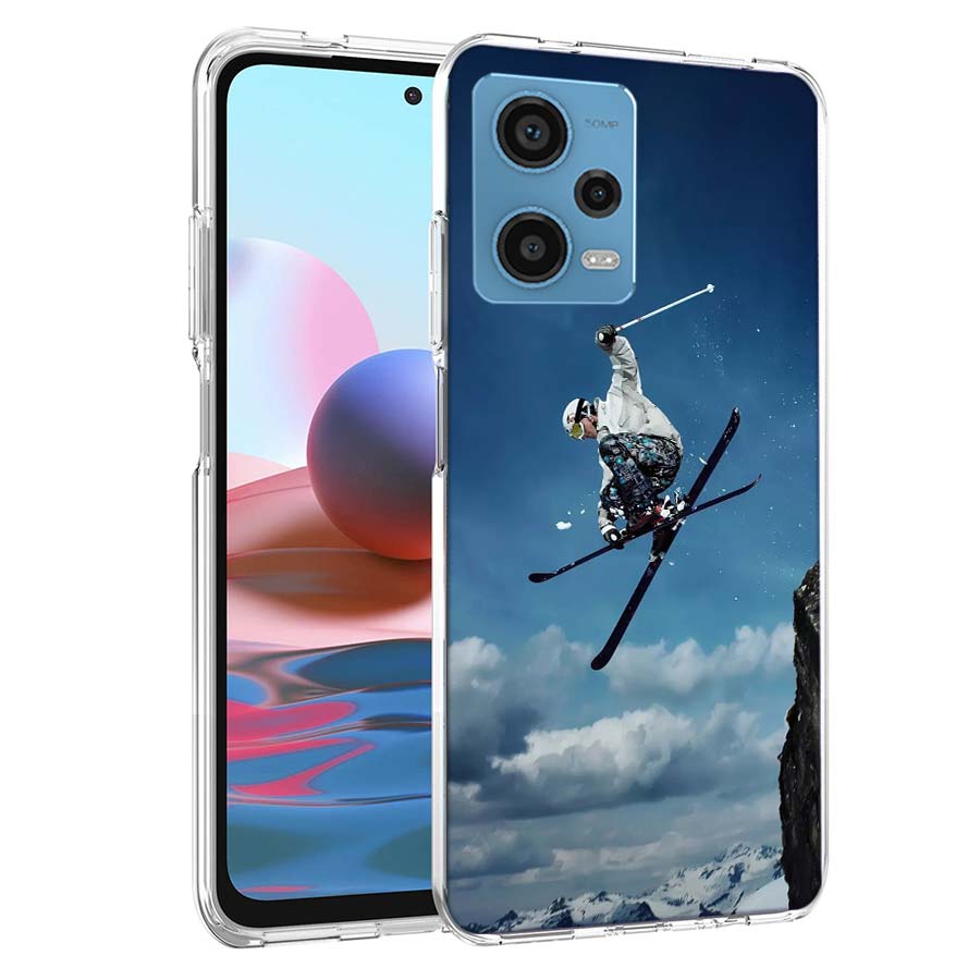 Skiing Snow Snowboard Ski Phone Case For Redmi 12 13C 12C 15C 15 9 Power 10 Prime+ 10C 10A 9T 9C 9i 9AT 9A Sport A5 K50 K30 60 U