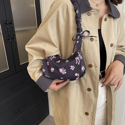 A Fresh and Clean Country-style Handbag, Flower Bag, Underarm Bag, Upgraded Quality Single-shoulder Bag
