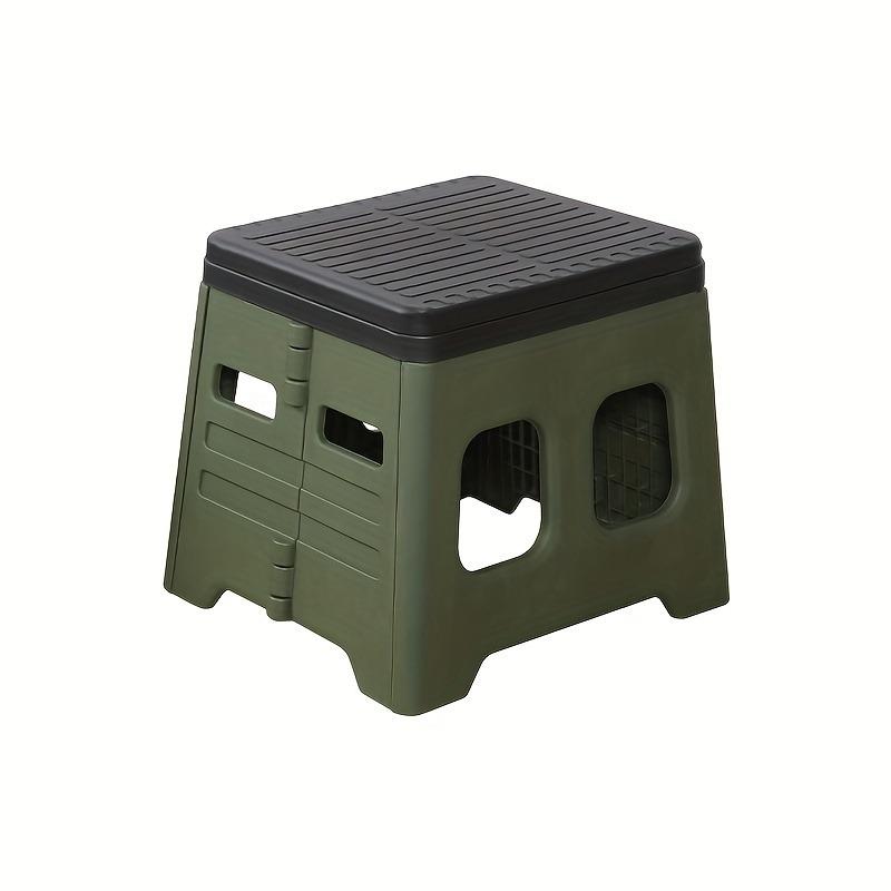 

Portable Folding Emergency Toilet with Lid for Camping, Hiking & Car Travel | Durable ABS Material, Portable Toilet for Camping зелёный