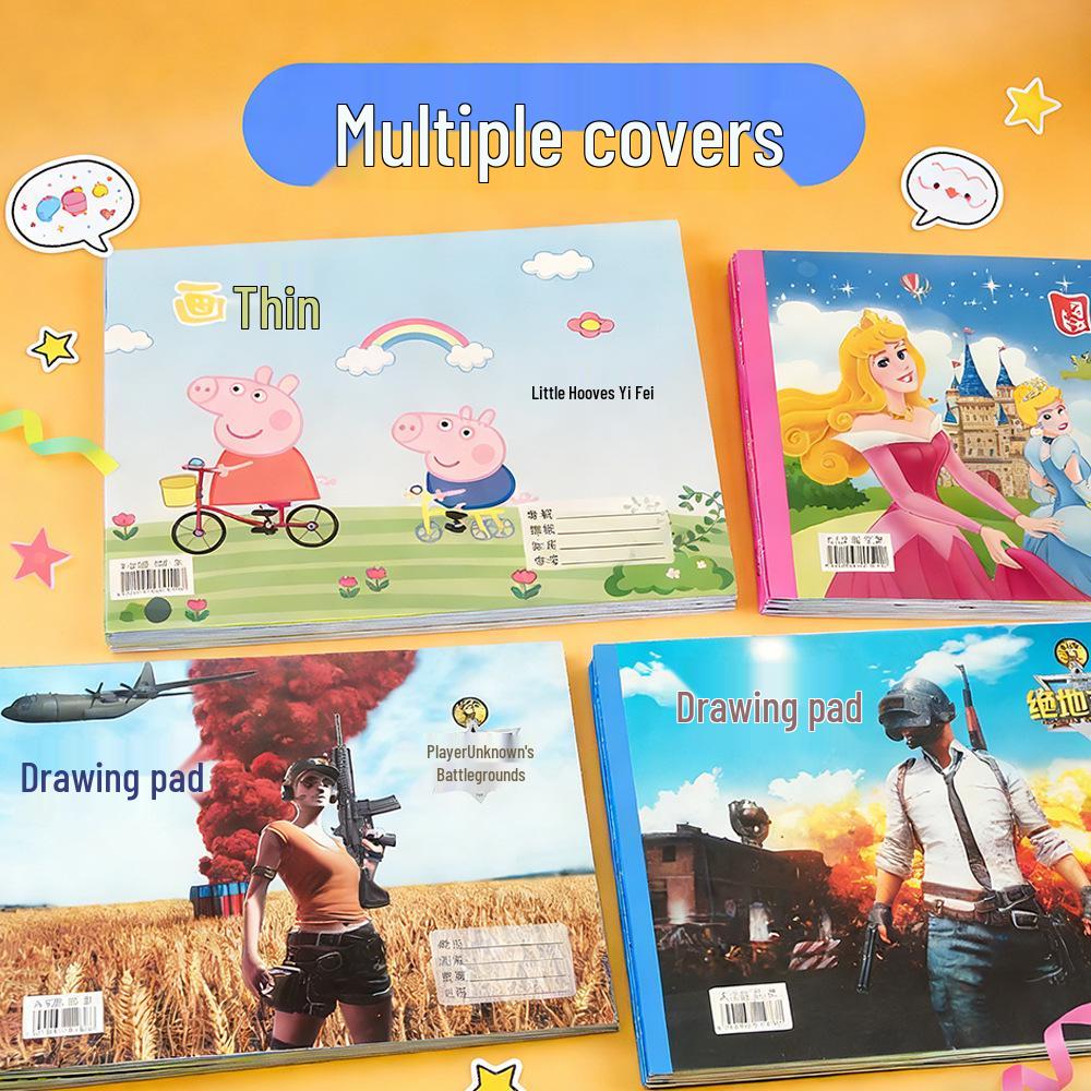 10-Pack A4 Drawing Books: Elementary & Kindergarten Coloring & Art Books