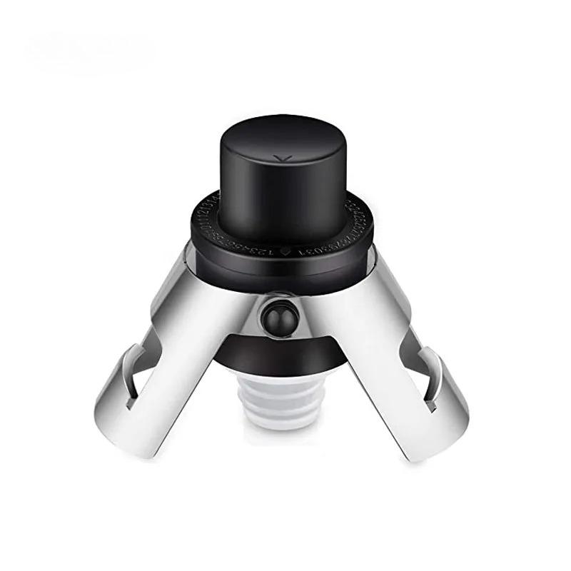 1pc Reusable Champagne Bottle Stopper  Stainless steel champagne bottle stopper Champagne cork sealer Kitchen tools