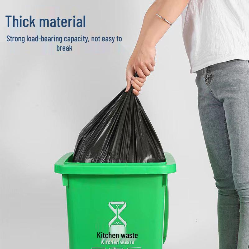 Heavy-Duty Black Commercial Garbage Bags