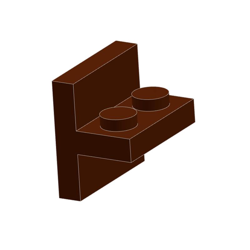 10Pcs 41682 Centered Double Bracket Wall 1 X 2-2 X 2 Block Moc Color Accessories Compatible with Brick DIY Children's Toys