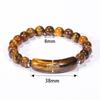 Natural Stone Bracelet Tiger Eye Obsidian Green Dongling Bridge Pendant Bracelet Gift for Elders On Holidays