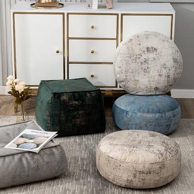 Meditationskissenbezug im nordischen Stil Samtstoff Tatami Ungefüllter Futon Erkerzimmer Gastfamilie Ottoman Fauler Pouf ohne Füllung