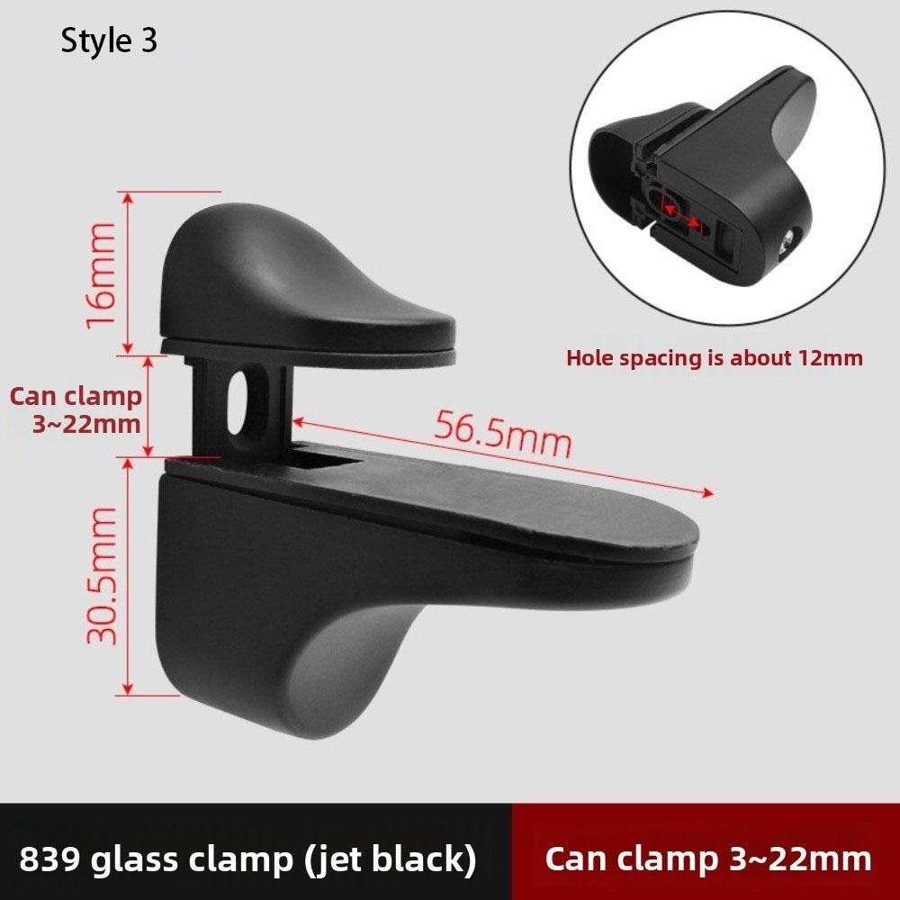 

Металлические зажимы из цинкового сплава для стекла, регулируемые, толщина 1-22 мм, держатель перегородки, противоскользящие кронштейны для стеклянных полок, DIY установка 8 inch