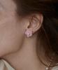 Merrymotive Spring Flower Pearl Earring (Pink)
