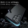 Armor Matte Frosted Clear Case For Samsung Galaxy S25 S24 S23 S22 S21 Ultra Plus S24FE S23FE Lens Protection Shockproof Cover