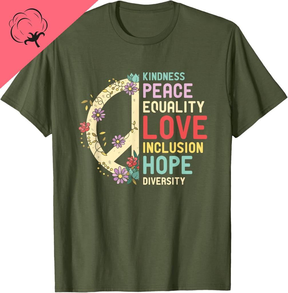 Diversity Equality Love Peace HuUnisex Rights Social Justice TShirt