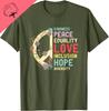 Diversity Equality Love Peace HuUnisex Rights Social Justice TShirt