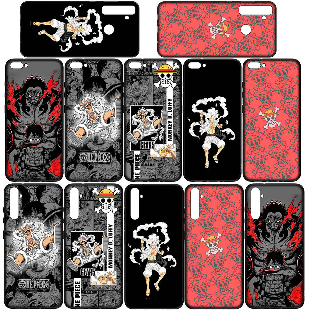 Für Samsung Galaxy S25 S24 S23 iPhone 17 16 15 Xiaomi Redmi Note 14 13 12 11 Plus Pro Max XR A57 Handyhülle Anime Luffy Gear 5 One Piece OPPO Huawei
