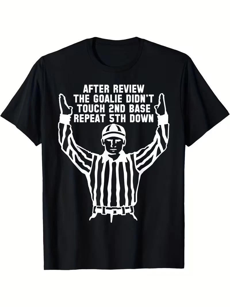 Football Referee Funny Sports Fan T Shirts Men T-Shirt, Men s T-Shirt XXXXL