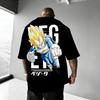 Dragon Ball Anime Goku Kulatý výstřih Krátký rukáv 2026 Bandai Léto Pánské Sportovní Volné a Prodyšné Bavlněné Tričko