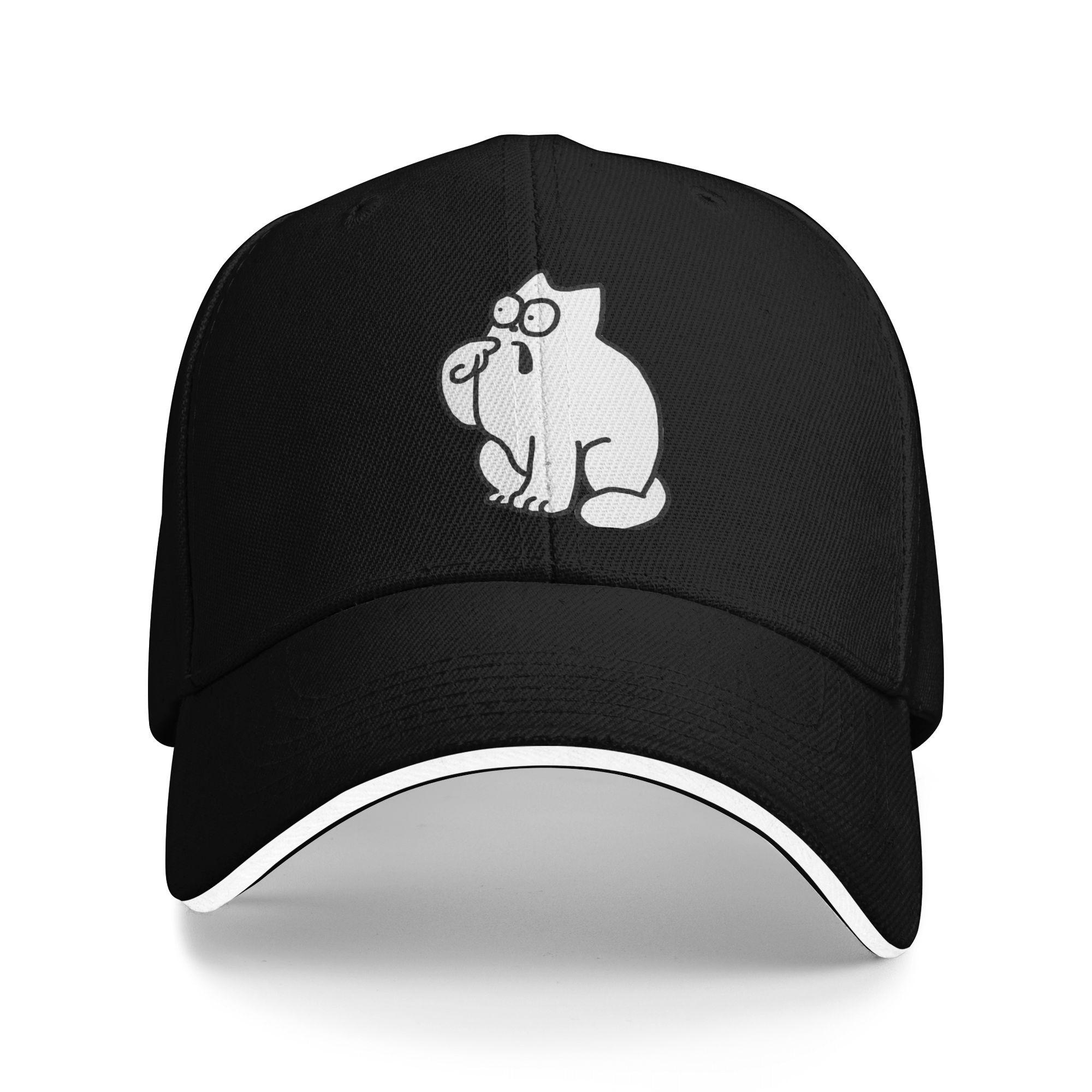 

Simons Cat Casual Baseball Cap Summer Trucker Hat High Quality Outdoor Sports Hip Hop Hats Unisex Men Fashion Baseball Caps One Size чёрный