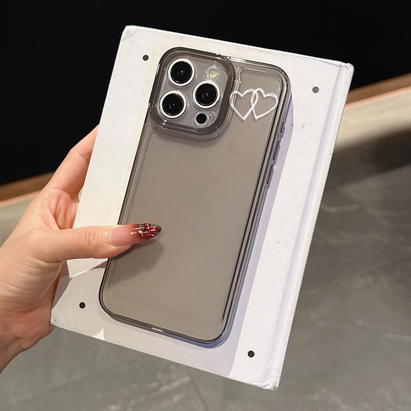 

Premium Translucent Black Drop-Proof Soft Case for Apple iPhone 13, 14, 15, 16, 17 Pro Max XR Apple 13 Mini