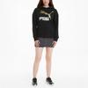 Puma Classics Logo Print Sport Pullover Hoodie Women Tops Lead 531385-51