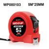WISEUP High Precision Retractable 3/5/7.5/10 Meters Metric Steel Tape Measure Blade With Auto Lock Construction Carpentry Tools