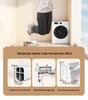 Wall-Mounted Aluminum Clothes Drying Rod with Ceiling Flange Base