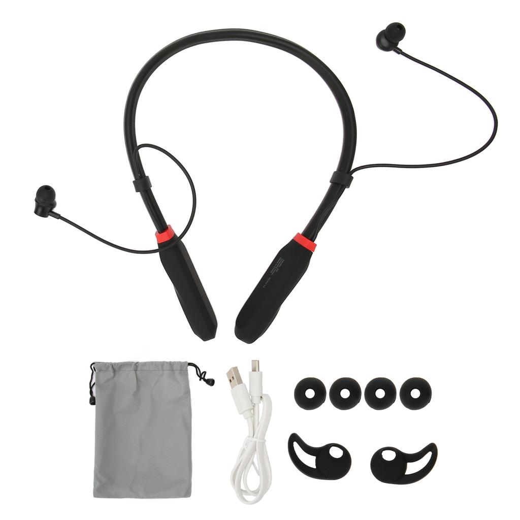 Bluetooth Neckband Headphones Multifunction IPX5 Waterproof HiFi Stereo Deep Bass Wireless Earphones for Sports