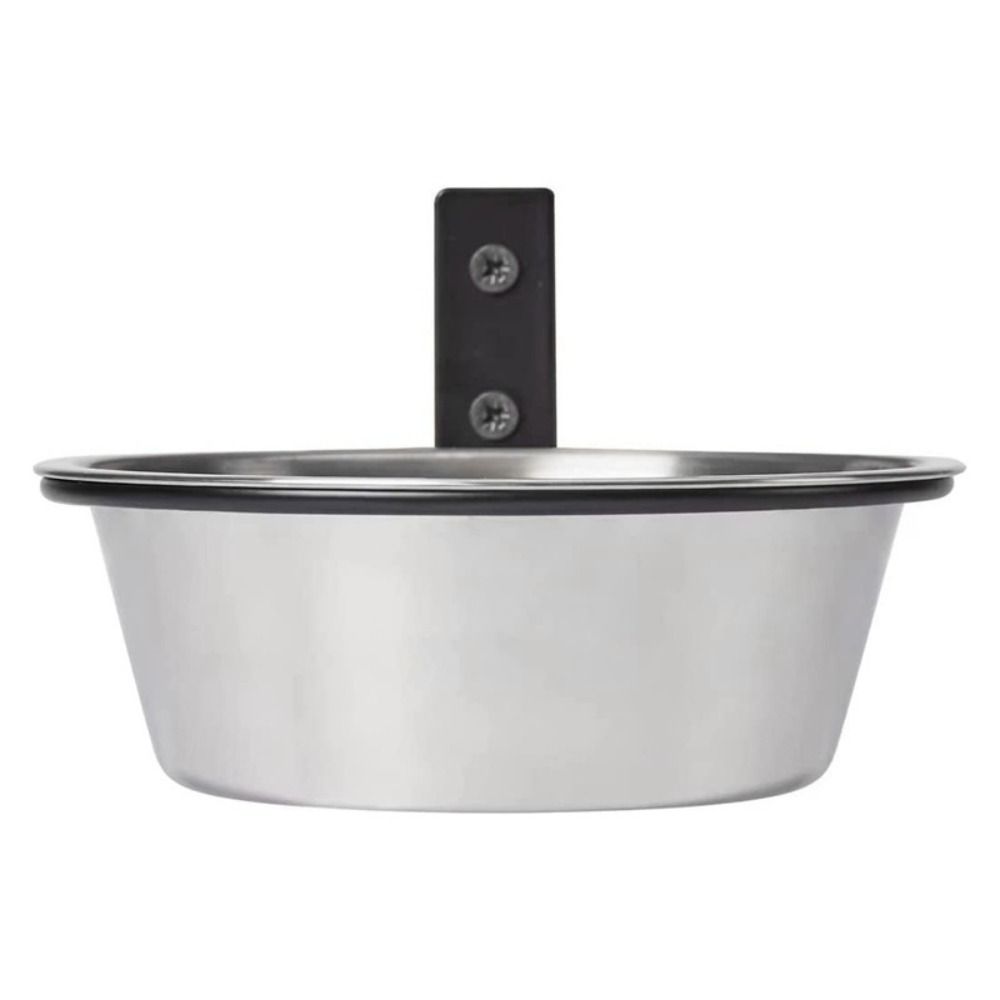 Foldable Hanging Pet Bowl 6/8inch Anti Slip Cat Food Water Bowl Wall Mounted Rust-proof Stationary Dog Cage Bowl Dog Accessories