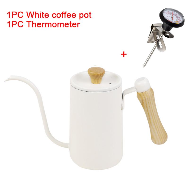 Coffee Pot Milk Frothing Pitcher Jug Gooseneck Kettle Spout Stainless Steel Espresso Coffee Tea Milk Pot Kettle Can 600ml