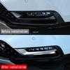 For Honda Vezel HR-V E:HEV    ABS Black  Front Fog Light Foglight Lamp Cover Trim Bumper Decoration Car Styling