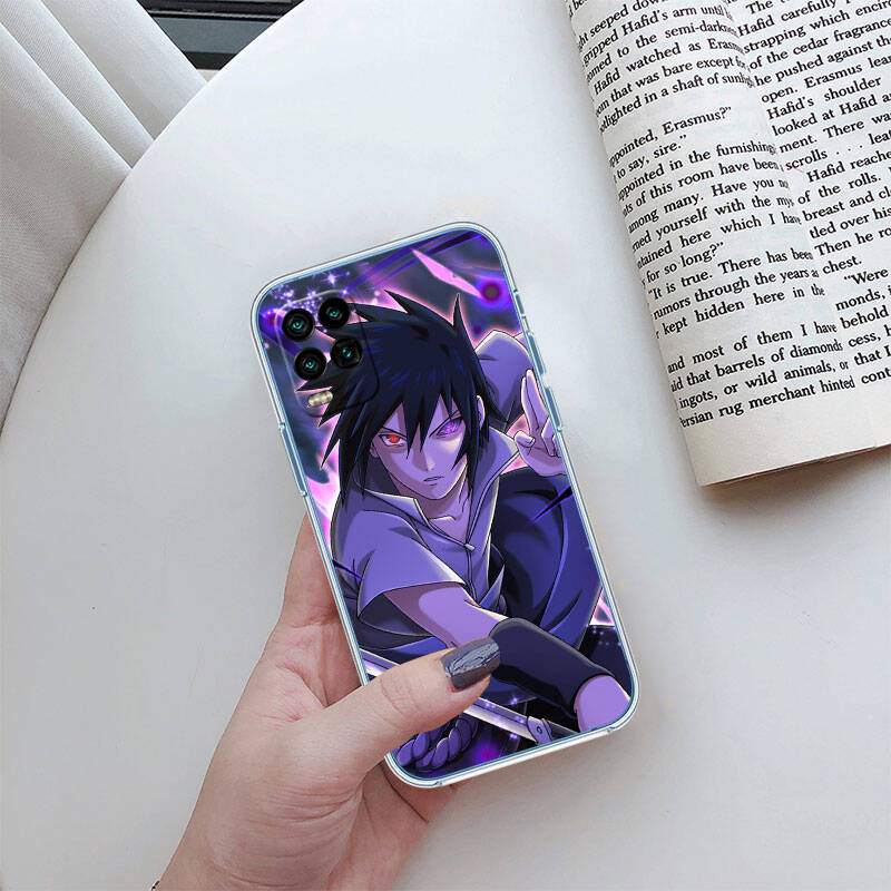 MH105 Naruto Uchiha Sasuke Case for Motorola E7 G6 G7 G8 G9 Plus Power Play G10 G20 G04 E30 E40 E22 E20 E13 E15 G22 G23 G05 G75 G35 G55