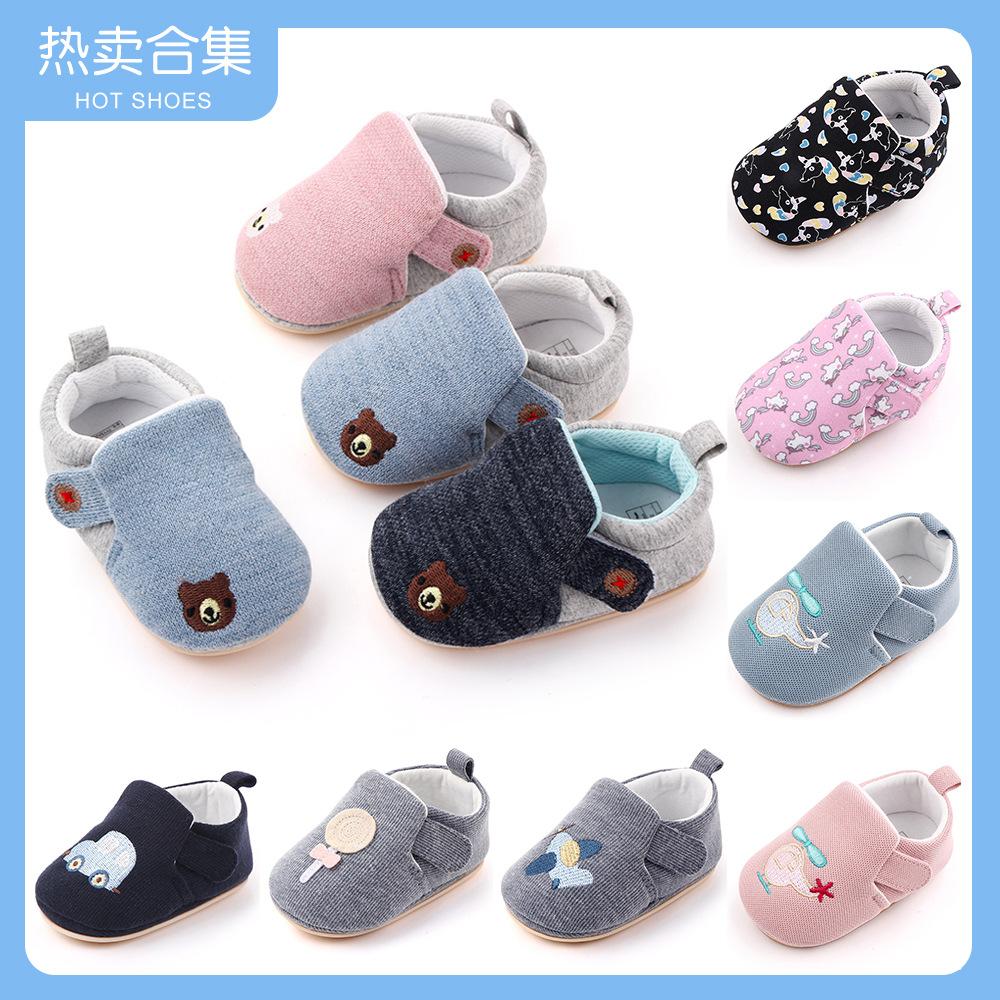 

Мужские и женские детские туфли нескользящие не падающие мультяшные модные детские туфли резиновая подошва обувь для малышей 4.7in