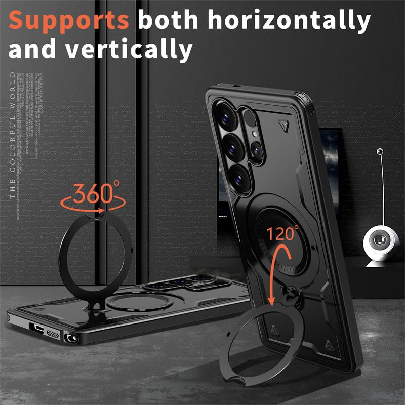 For Samsung Galaxy S26 S25 S24 S23 Ultra Plus S25 FE A56 A36 A05 A05S A15 A25 A35 A55 Case Hard Armor Magnetic For Magsafe Cover