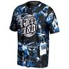 Men's Black 3D Printed T-Shirt High-End Street Hip-Hop Fashion Trend Loose Comfortable Suitable Outdoor Activities