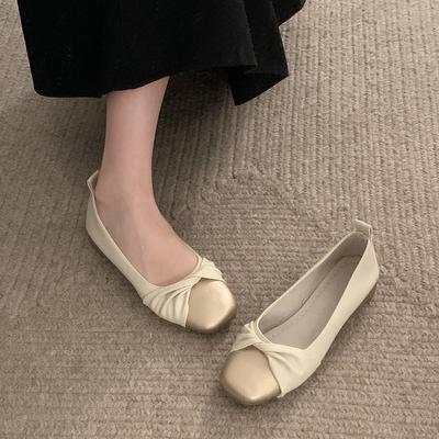 French Small Fragrance Versatile Light Mouth Thick Heel Single Shoes Women's 2025 New Summer Square Head Retro Soft Sole Mary Jane Shoes