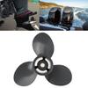 Outboard Propeller 3 Blades 9 1 4in Diameter 10 Tooth RH Rotation Replacement for 8‑20HP 2‑1 2in Gearcase