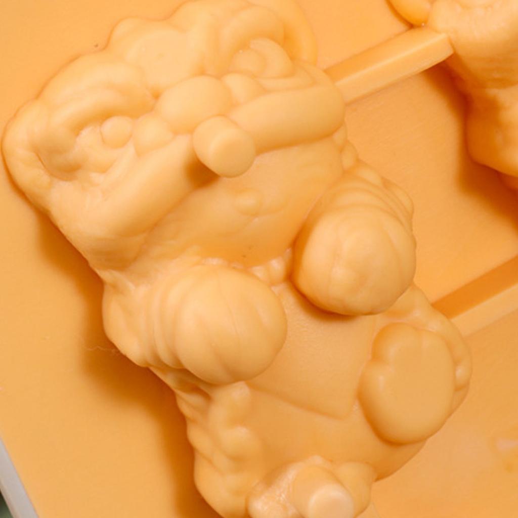 Food Grade Silicone Ice Tray Hanging Cup Lion Shape Ice Mold Reusable Ice Maker for Soup Freezers Wine Juice Enduring
