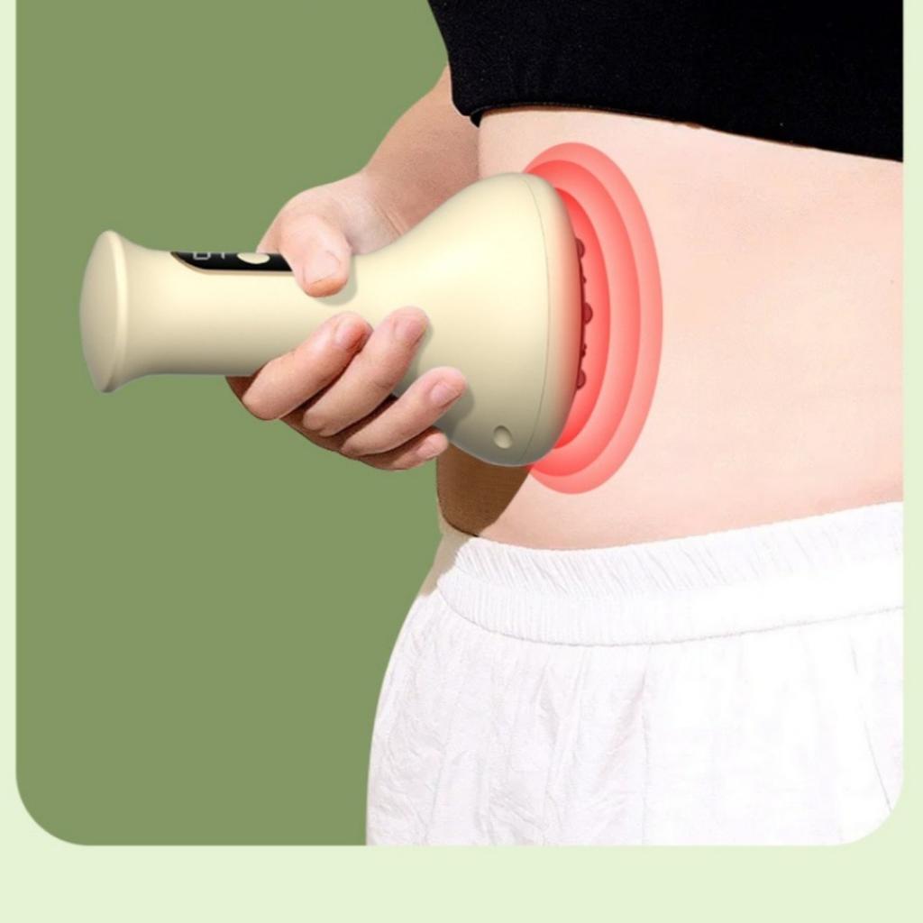 Rechargeable Scraping Massage Tool, Intelligent Suction Cup Vacuum Massager, Suitable for Neck, Shoulder, and Back Massage Tools