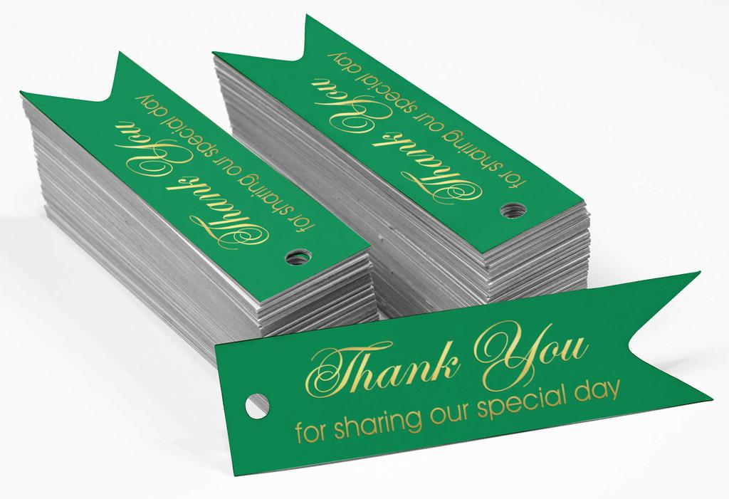 Inkdotpot Gold Foil Paper Hang Tags Thank You For Sharing Our Special Day Bridal Shower Favor Tags 100