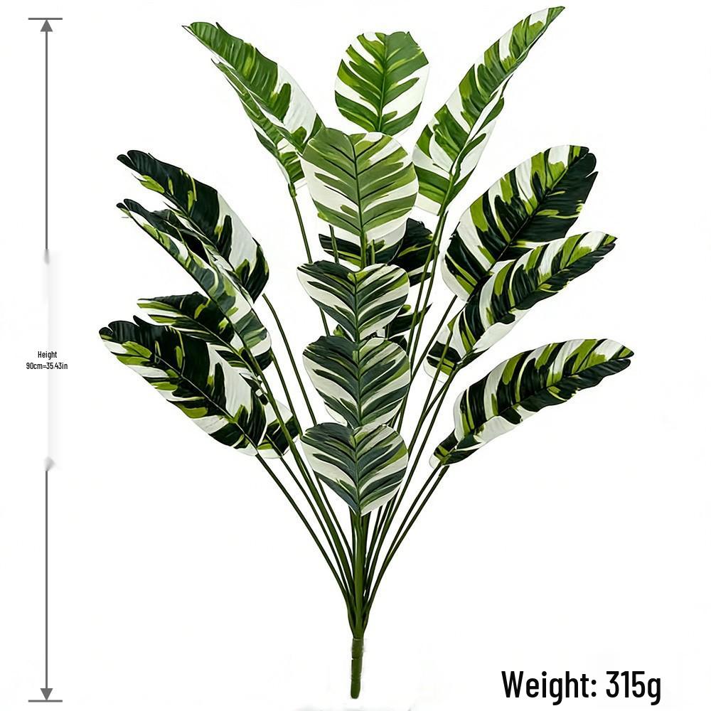 Nordic Large Bird of Paradise & Banana Leaf Fake Tree - 18 Heads for Garden Decoration & Landscaping