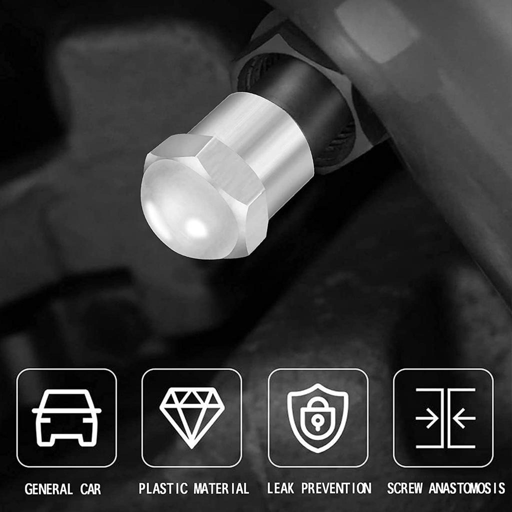 Chrome Tire Valve Stem Caps 30Pack, Non-Corrosive Plastic with Leak-Proof Air Rubber Seals, Dustproof and Waterproof, Universal Valve Stem Covers for