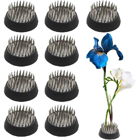ZUDKSUY 9PCS Flower Arrangement Frog Flower Arrangement Supplies Floral Arrangement Pin Holder Jianshan Copper Pin Flower Arrangement 9PCS-D34 Stainless Steel