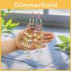 Decorative Agate Hanging Pendant With Colorful Diamonds Sun Butterfly Moon Star For Gift Giving And Holiday Decor