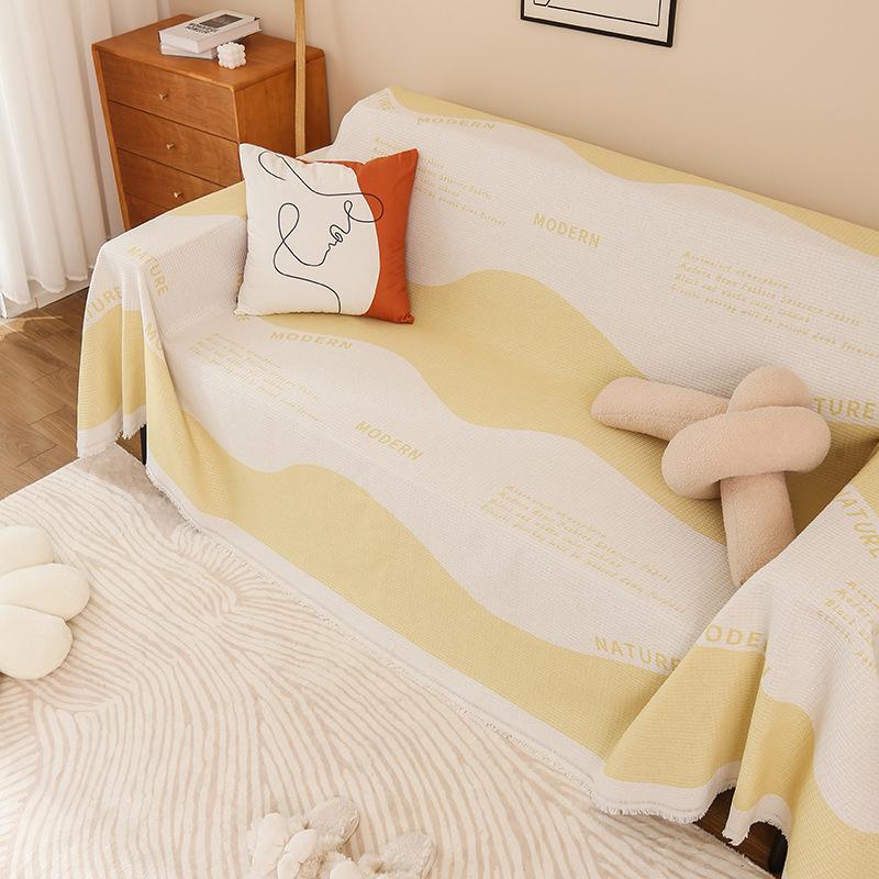 INS Style Sofa Towel Full Cover Cloth Simple Sofa Cushion Blanket All-Inclusive Universal Cover Towel Four Seasons Universal Sofa Cover Cover