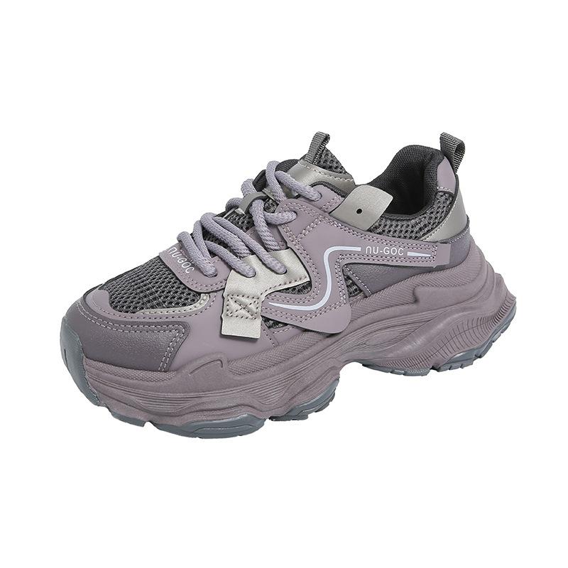 New dad shoes girls spring student sports running shoes casual shoes thick soles increase