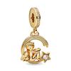 New Gold Plated Collection Charm Star Shape Robot Sun Bead Compatible With Authentic 3mm Snake Charm Bracelets Exquisite Jewelry Gifts