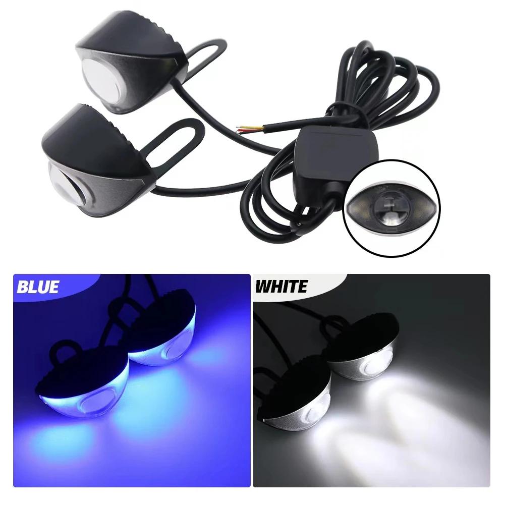 

Waterproof Motorcycle Rearview Mirror Lights High-Brightness LED Eagle Bulbs Turn Signal Brake Light Headlight Strobe Light 2PCS