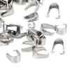 500pcs Exquisite Pinch Clips Stainless Steel Pendant Clasps Pendant Connectors  Craft Making
