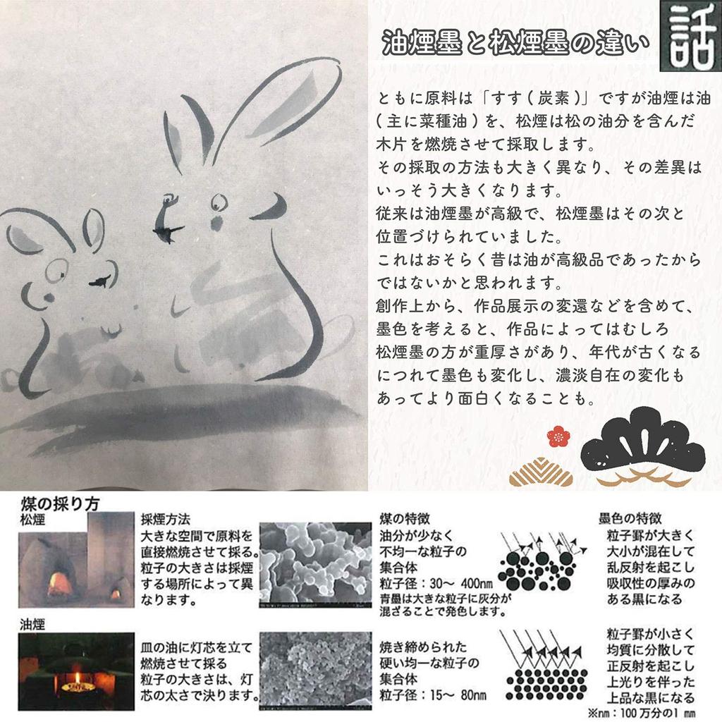 Bokuundo Solid Sumi Soshin Painting Sumi Piece Type 08605 1.5